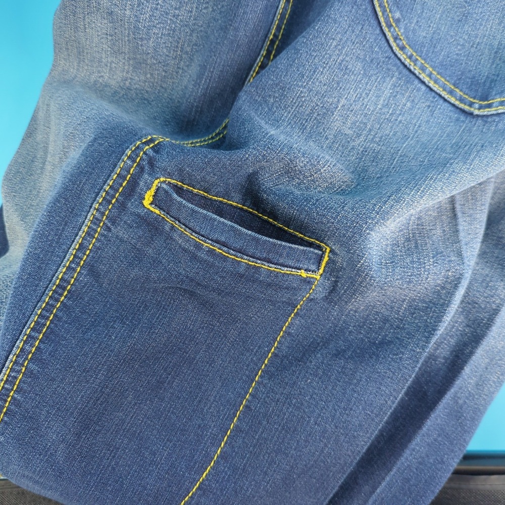 Marithe Francois Girbaud Men Wide Leg Baggy Jeans Blue Y2K 38M Skate JNCO style - Picture 11 of 16